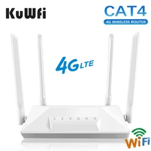 4G LTE Router Entsperrt CAT4 Wireless CPE Router Mobilen Hotspot RJ45 LAN Port Modem mit SIM Karte Slot 150mbps 4 Externe Antenne