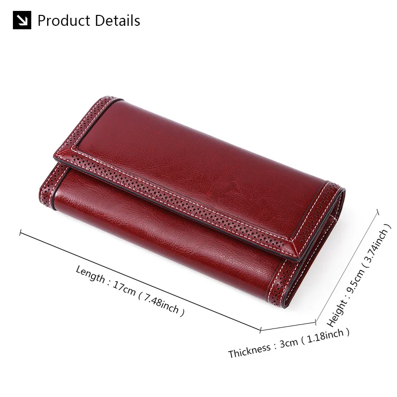 2022 Leather Women Wallets Name Engraving Genuine Leather Female Wallets Classic High Quality Fashion Photo Holder Women Purse