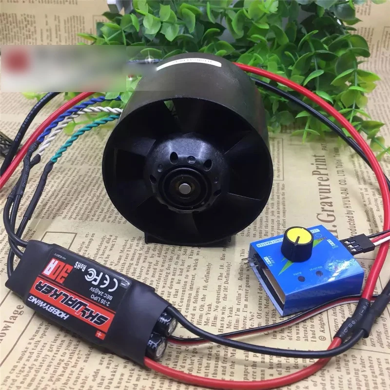 

DC12V 7a inner rotor brushless motor and plastic ducted fan high speed turbine air blower