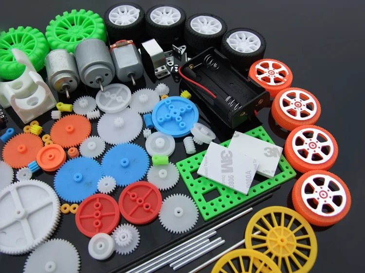 Howe Installed Version Toy Axle Gear Bag 112 PCs Plastic Gear Motor Tire Gear Bag Non-Accessories