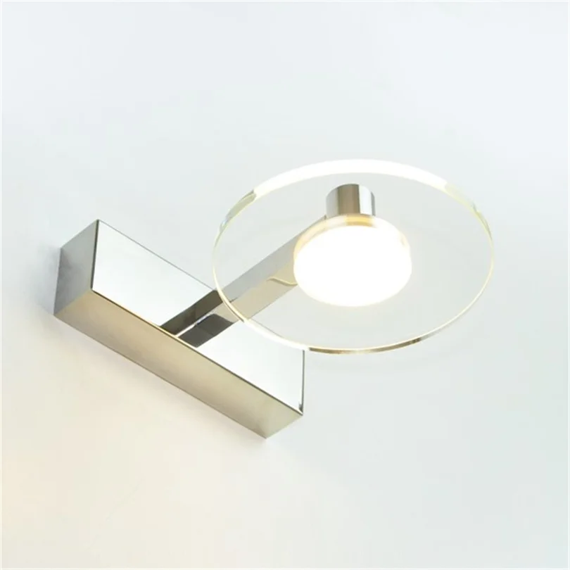 LED Mirror Front Light Bathroom Makeup Table Lighting Vanity Lights Makeup Mirror Lights K9 Crystal Moisture Proof