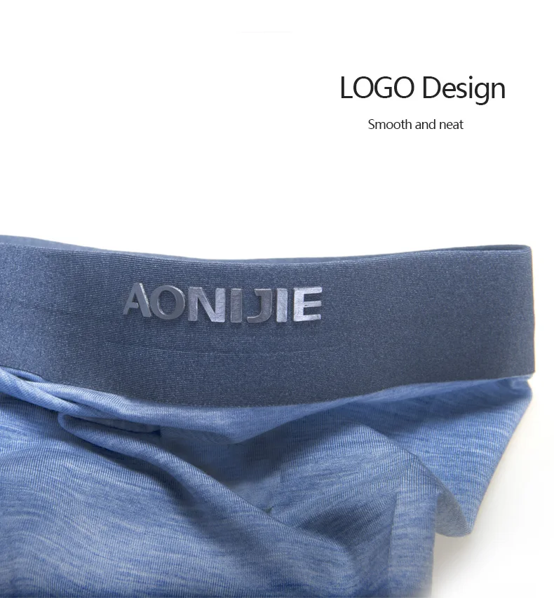 AONIJIE 3 шт./кор. быстросохнущая Для мужчин спортивные показатели трусы нижнее белье, которое поможет скрыть недостатки вашей фигуры! дышащее белье из модифицированного вискозного волокна шелк тутового шелкопряда для бега Фитнес тренажерный зал