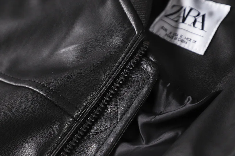 

Tta21 Autumn New Style Men Fashion Casual Baseball Collar Jacket Pu Elasticity Leather Coat Motorcycle Jacket Fashion