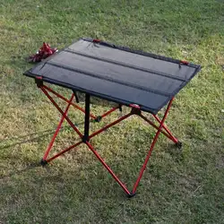 Портативный складной стол для кемпинга на открытом воздухе мебель компьютерная кровать столы для пикника алюминиевый сплав путешествия