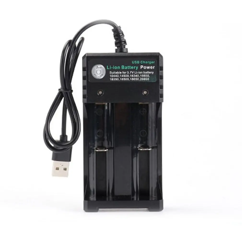 Зарядное устройство для аккумулятора 3 7 V 18650 14500 16340 26650 батареи 2 порта зарядное с