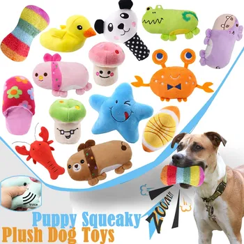 

Squeaky Puppy Dog Chew Toy Fruit Vegetable Chicken Drum Bone Squeak Toy For Cat Pets Plush Red Pepper Eggplant Radish#y30