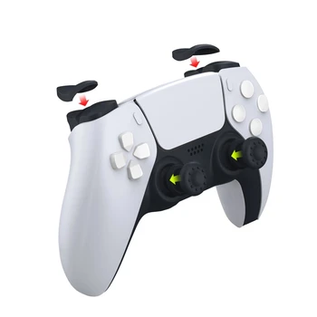 

8 in 1 Set L2 R2 Trigger Extenders Buttons Analog Thumbstick Grip For PlayStation 5 PS5 Controller