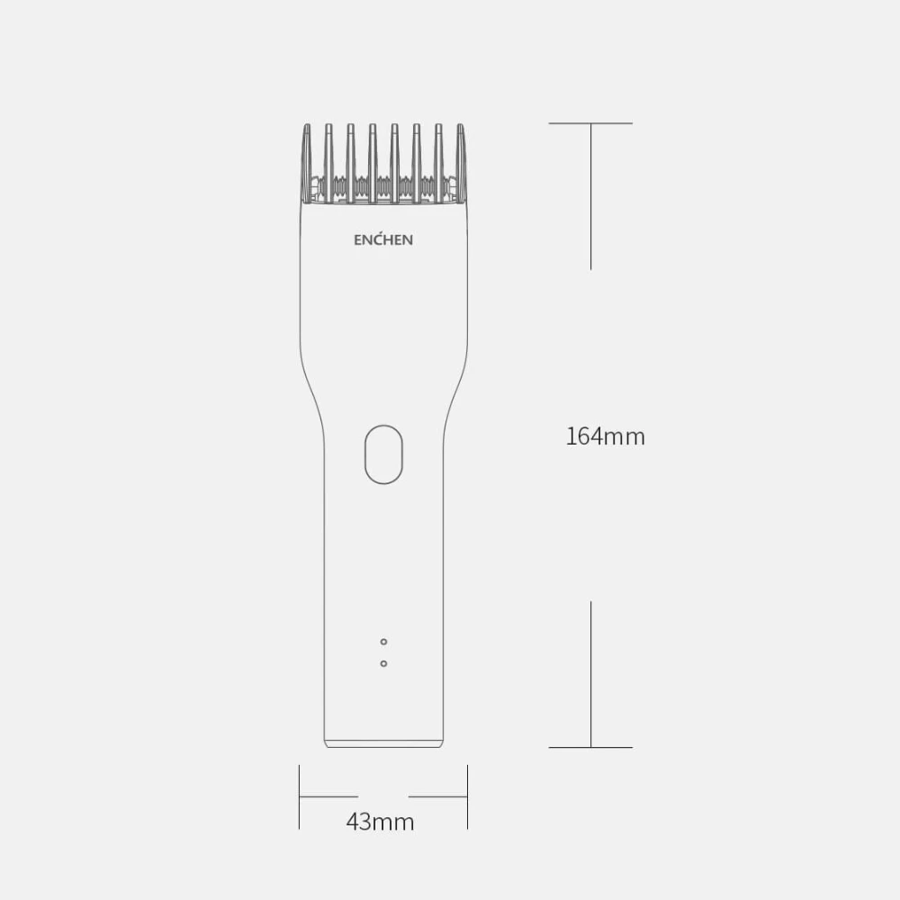 Xiaomi ENCHEN USB перезаряжаемая Мужская салонная машинка для стрижки бороды Керамический Резак Профессиональная беспроводная IPX7 Водонепроницаемая машинка для стрижки волос