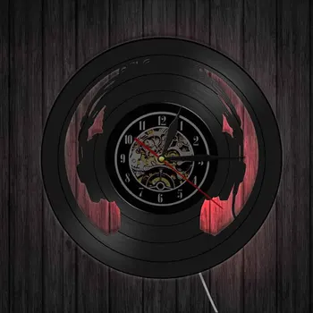 

Music Series with Headphones Gramophone Record CD Hanging Clock Hot Selling Fashion Wall Clock Clock