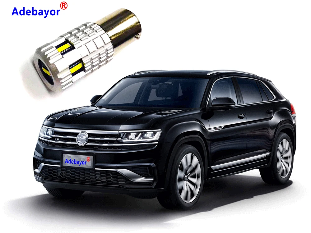 Adebayor 4 шт. 1156 1860 6 smd P21W W21W WY21W с can-bus светодиодная лампочка в автомобиль Обратный DRL индикатор сигнала поворота светильник нет необходимости декодер