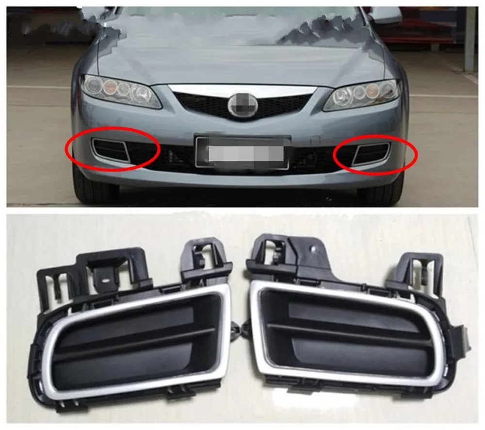 JanDeNing 1 пара для Mazda 6 M6 2006-2010 передний бампер противотуманная фара/крышка дальнего света(без отверстия