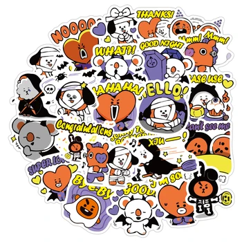

40 Pcs Cartoon Halloween stickers Diary Handmade Adhesive Paper Flake Japan Sticker Scrapbooking Stationery stickers