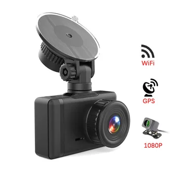 

GPS Wifi Hisilicon Hi3559 Car DVR Camera 4K Dash Cam Video Registrator Recorder for Car Night Vision without light 24H Parking