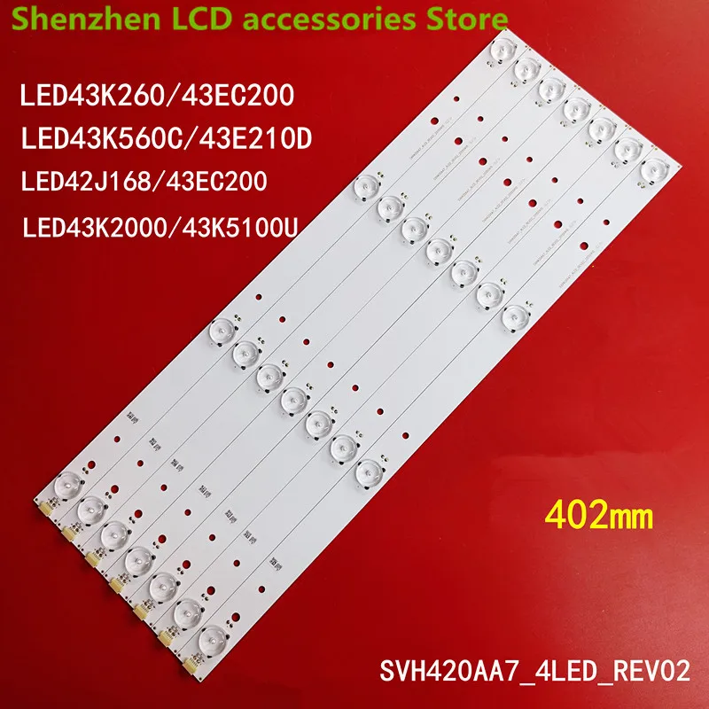 Per Hisense Led43M5000U Barra Luminosa Svh420Ab2 Svh420Ab3-Rev02-4Led-160601 Retroilluminazione 402Mm 3V 4Led 100% Nuovo