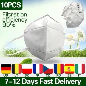 

10PCS Breathing Safety Masks Disposable Mask Face Mouth Masks Elastic Face Care Earloop Filter Mouth Face Mask