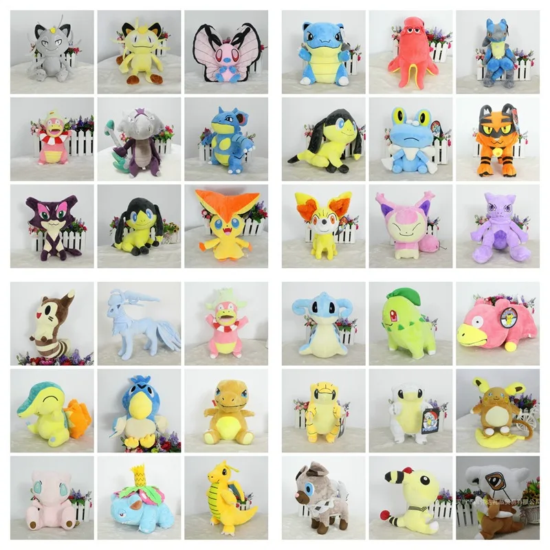 25-30 см плюшевая кукла Lapras Ninetales Bulbasaur lowbro с положительной энергией, аниме, мультяшная кукла, мягкая, милая, рождественский подарок для ребенка