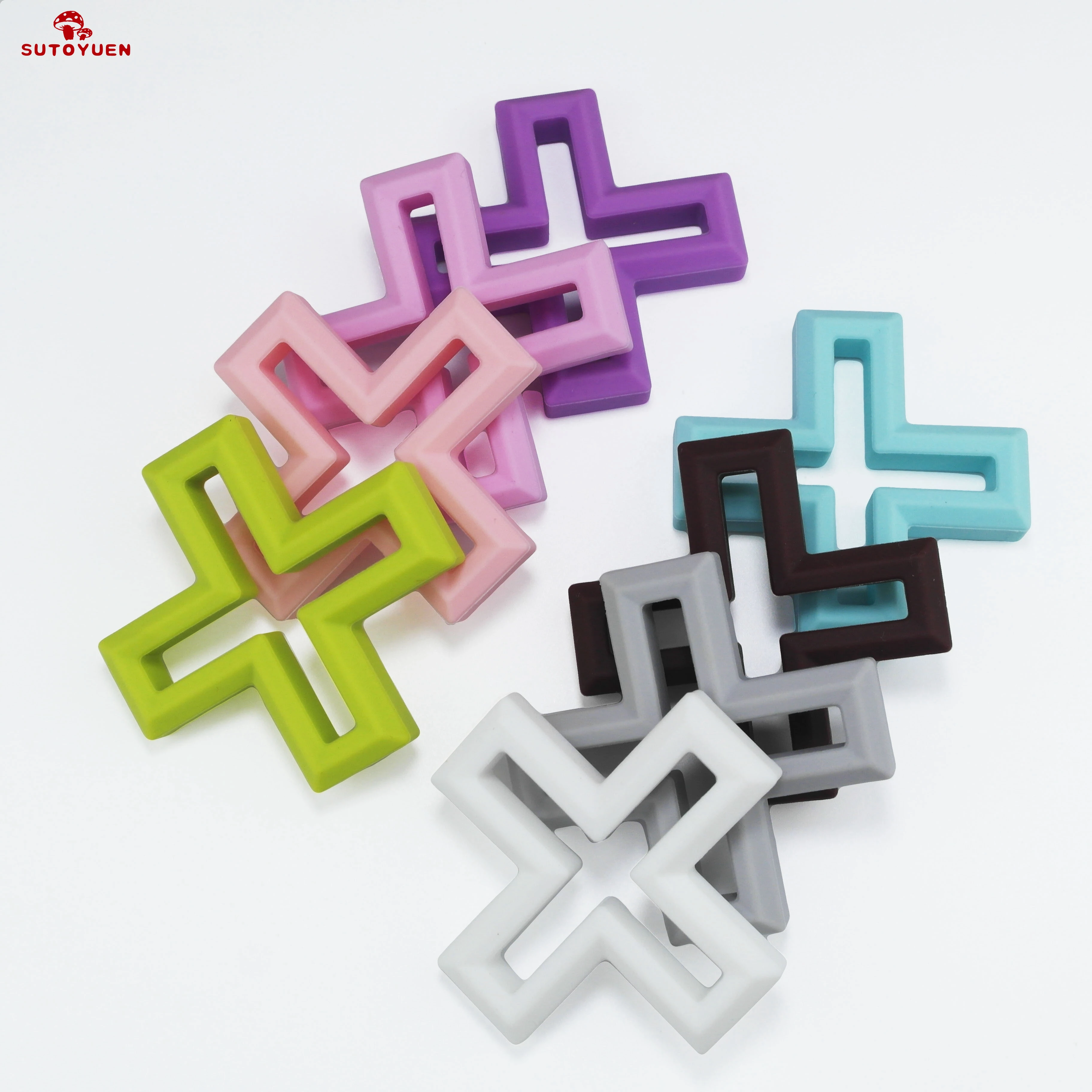 silicone cross teether