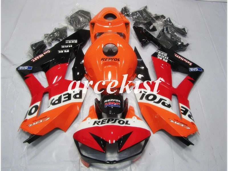 Литьевая Форма ABS мотоцикл обтекатели комплект подходит для CBR600RR F5 13 14 15 16 17 CBR600 2013 тела набор красный repsol
