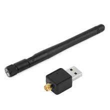 Мини USB беспроводной WiFi адаптер 802.11n/g/b 150 Мбит/с сетевая LAN Карта с антенной