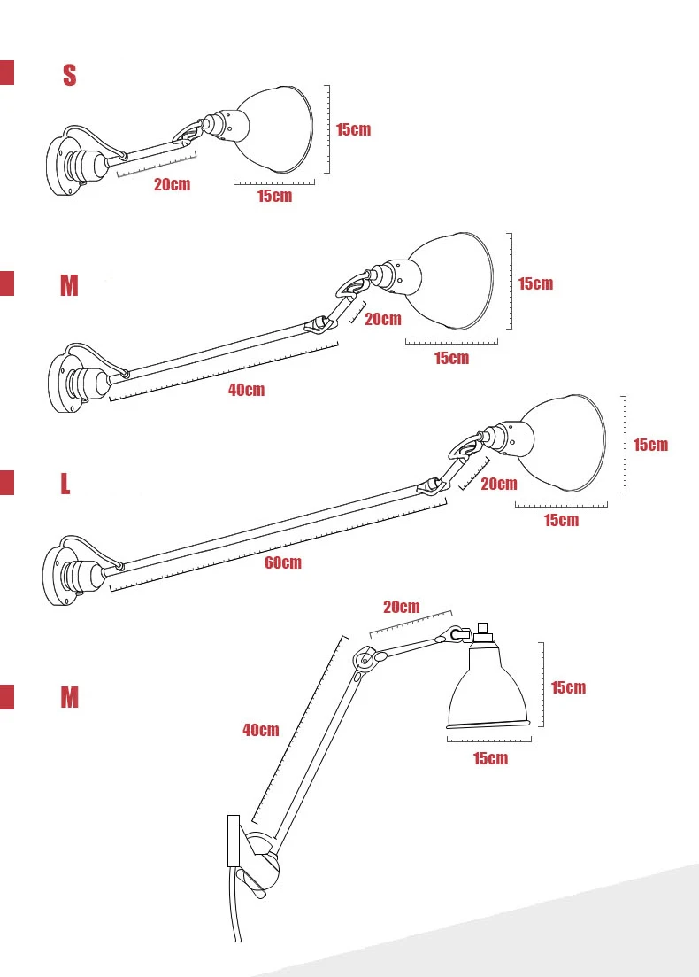 Vintage Rotatable Wall Lamp Fixture Modern Living Room Sconce Long Arm Wall light Fixture Nordic adjustable LED Wall Lighting