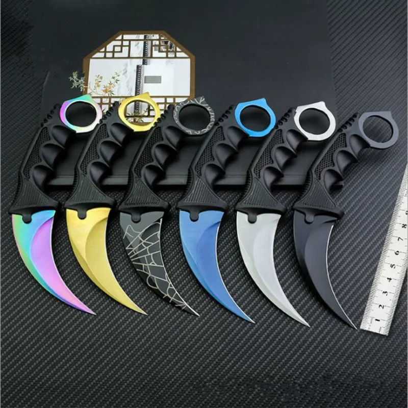 Стальной нож CS GO керамбит для охоты кемпинга походов самообороны выживания|Ножи|
