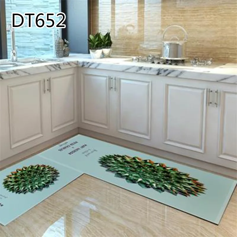1PCS Doormat Kitchen Leaves Pattern Doormat For Living Room Bedroom Popular Cartoon Unicorn Printed Door Mat Home Decoration - Цвет: 39