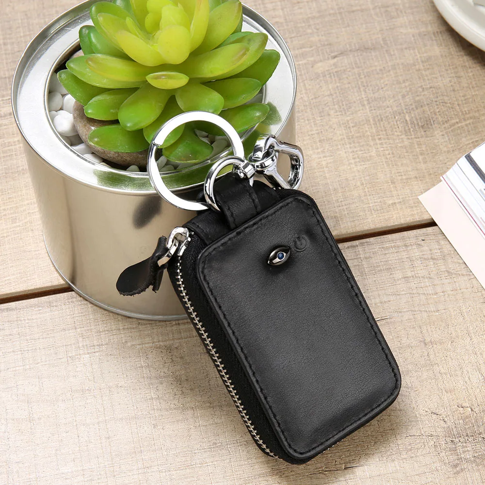 Умный мужской кошелек из натуральной кожи с Bluetooth Высококачественная защита от