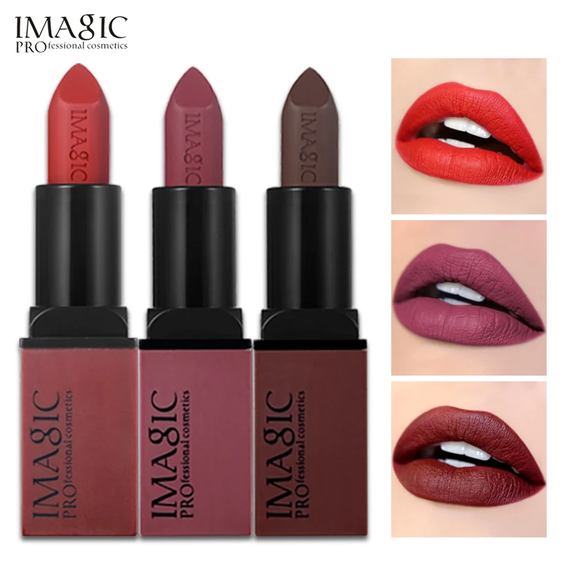 IMAGIC Velvet Matte 6 цветов губная помада шелковистая Соблазнительная Rouge Beauty Batom горячие