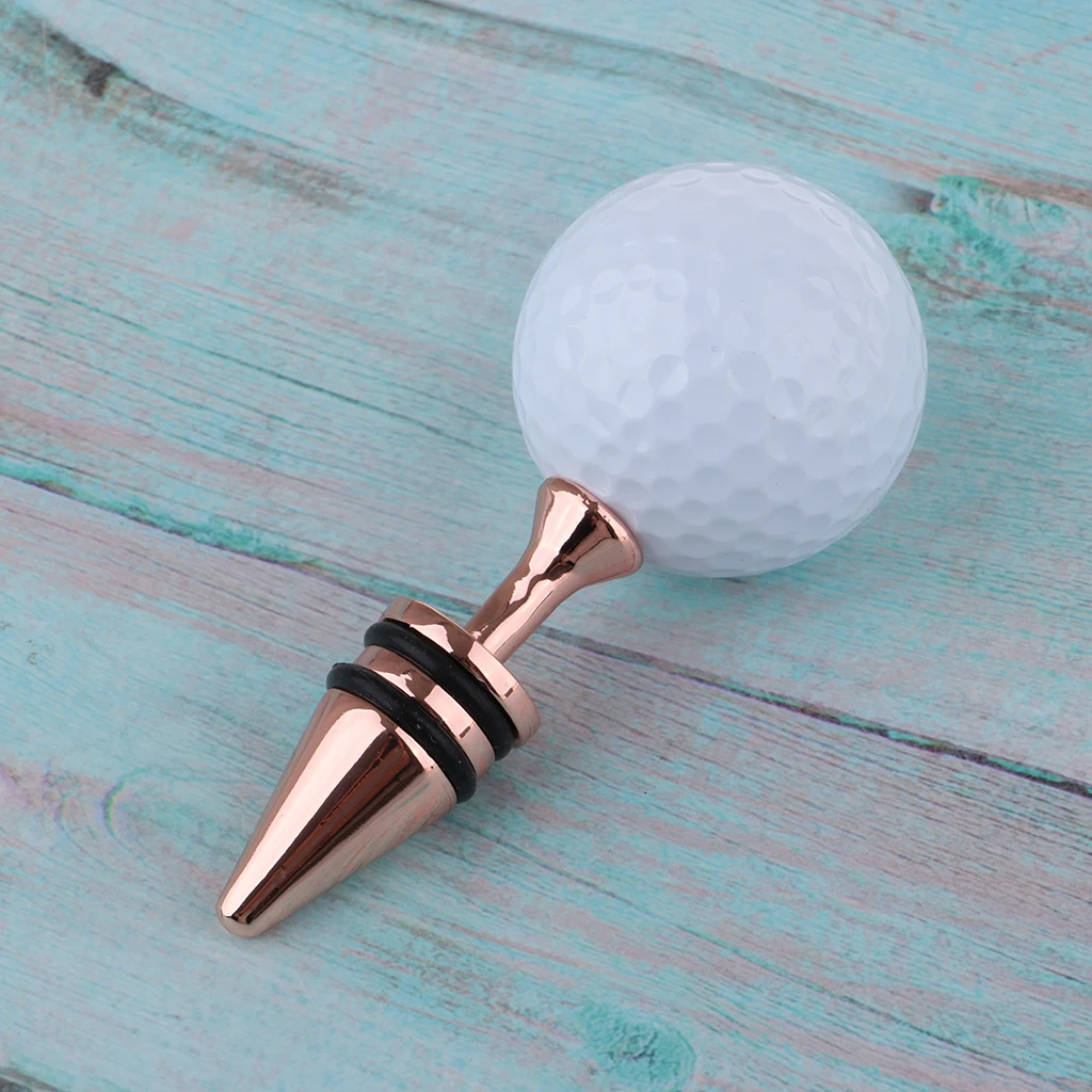 Golf Ball Style Bottle Stopper, Reusable Wine Bottle Stopper, Durable Liquor Bottle Saver, Best Gift for Golfers