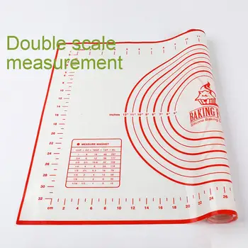 

Silicone Non-stick Kneading Rolling Dough Mat Baking Pad with Scale Bakeware