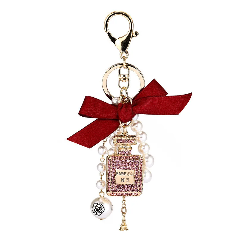 CHANEL# 5 PARFUM BOTTLE, Jewelry, Chanellike 5 Parfum Bottle Pink Sets  Handbag Jewelry Keychain 5