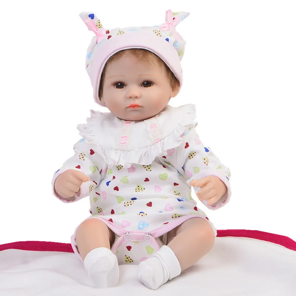 Cute16 ''/40 см силиконовые куклы Reborn с одеждой, реалистичные Новорожденные куклы-Reborn, играющие для детей