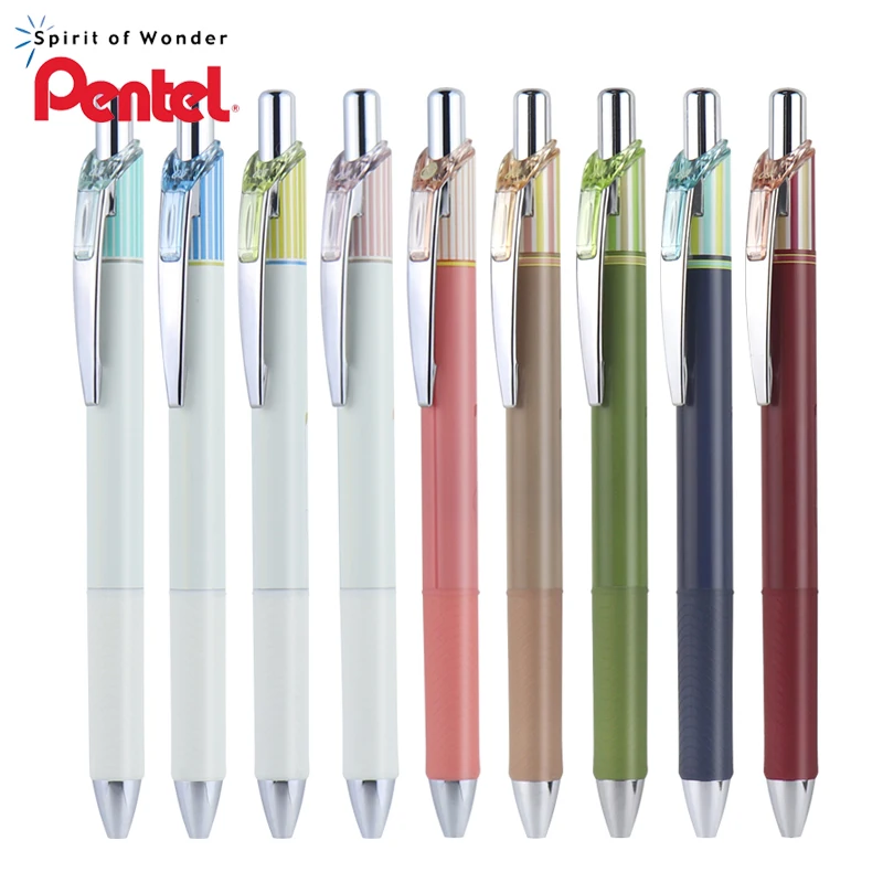 

1pcs Pentel ENERGEL Clena BLN75L Striped Quick-drying Gel Pen 0.5mm Stripe-themed Pens Quick-drying Inks Student Exam Stationery
