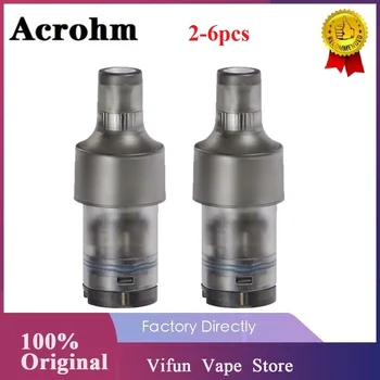

2-6pcs Original Acrohm Fush Nano Cartridge 1.5ml Capacity &1.4ohm coil E-cig Pod for for MTL Vaping Suit for Fush Nano Pod Kit