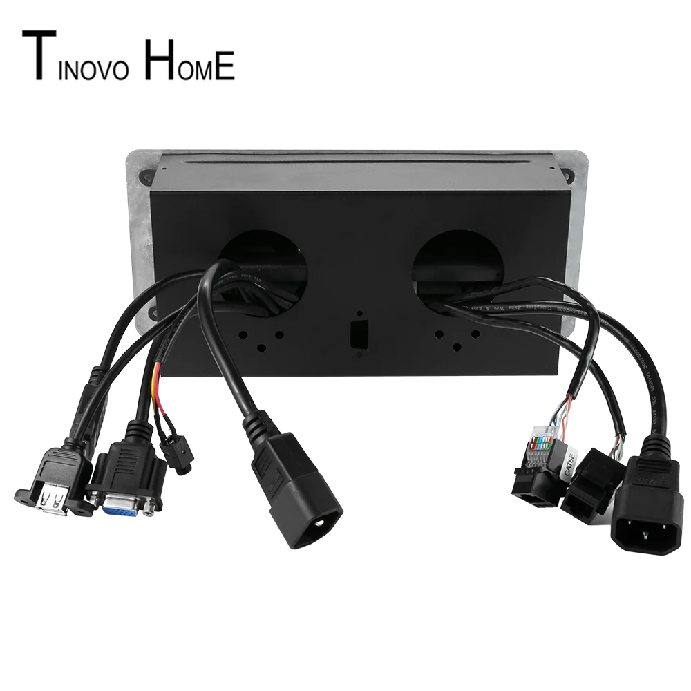 Универсальная настольная розетка/Выдвижная розетка/hdmi USB Двойная сеть RJ45 3 5 аудио