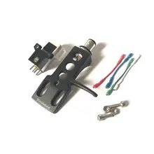 Магнитный картридж стилус с поворотной головкой 4 контактами для проигрыватель пластинок граммофон LP виниловая игла с логотипом