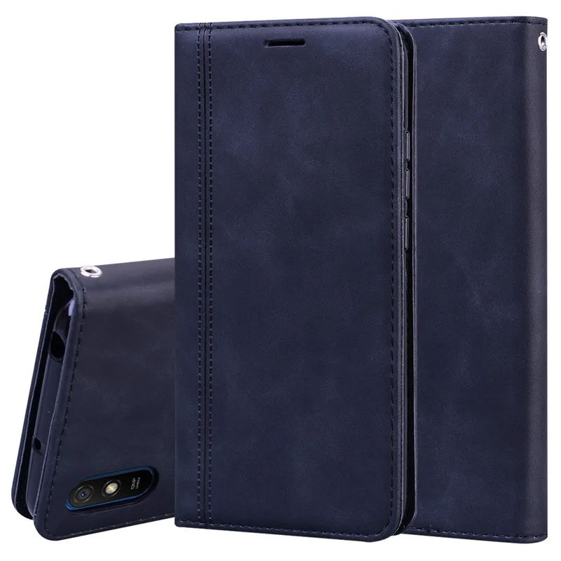 Bao da lật sang trọng chất lượng cao dành cho Xiaomi Redmi 9A Ốp lưng Redmi 9A 9 A Wallet Flip Case cho Xiaomi Redmi 9A Cover Coque