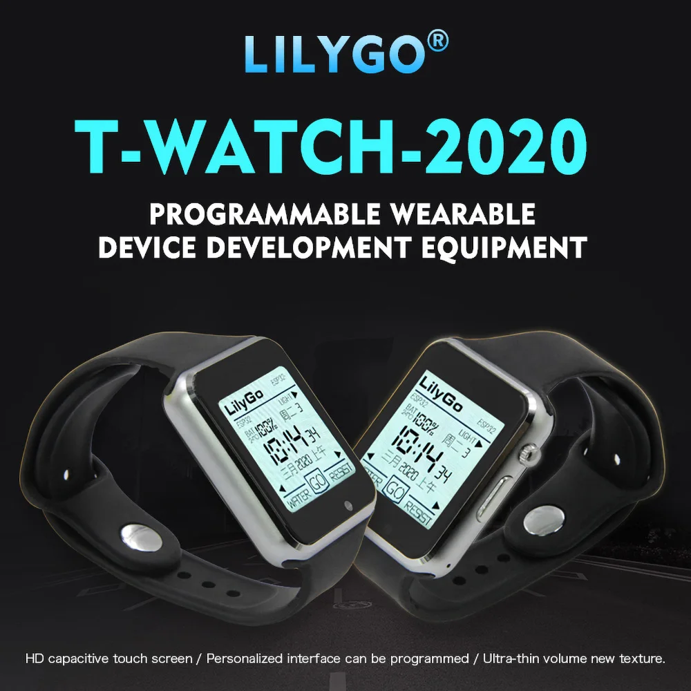 T-Watch-2020 V1 ESP32  Ĩ, 1.54 ġ ġ ÷, α׷   ȯ ȣ ۿ, LILYGO TTGO