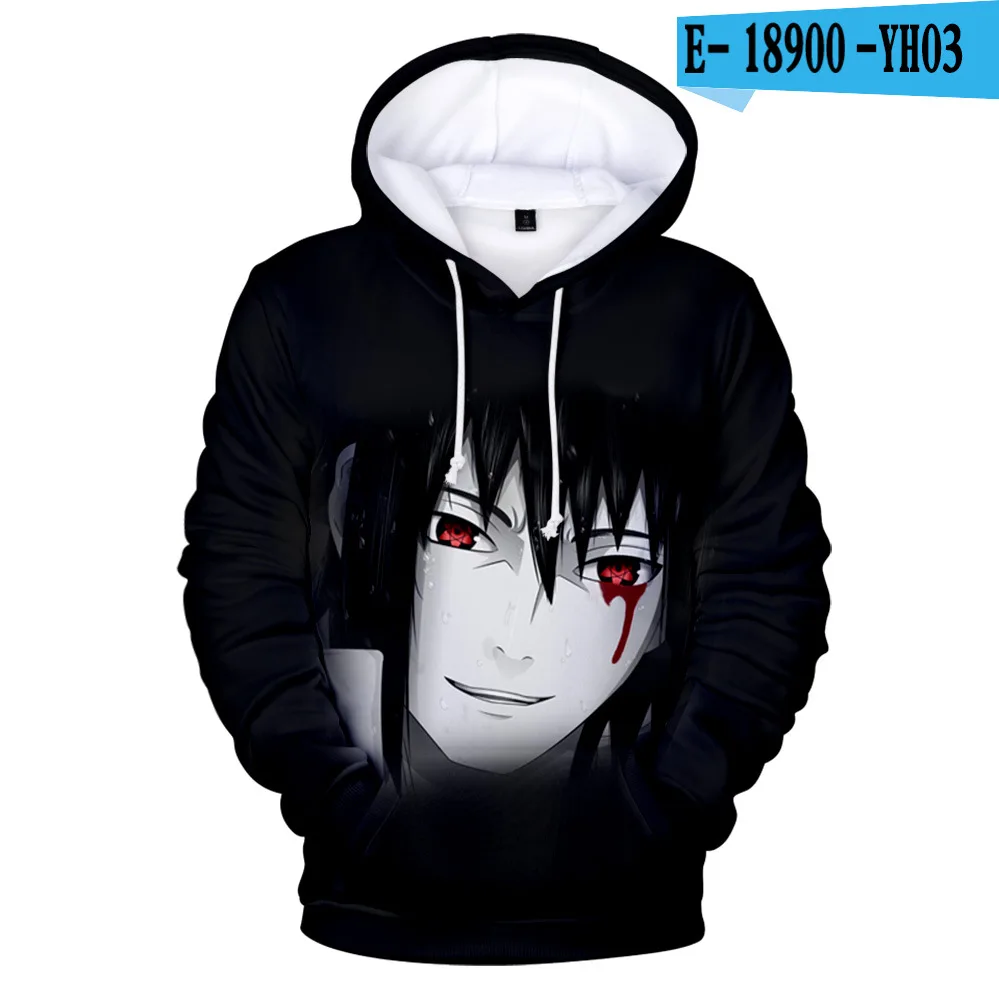 Мужская толстовка с капюшоном Sasuke/толстовки Какаси 3D-принтом в стиле Харадзюку |