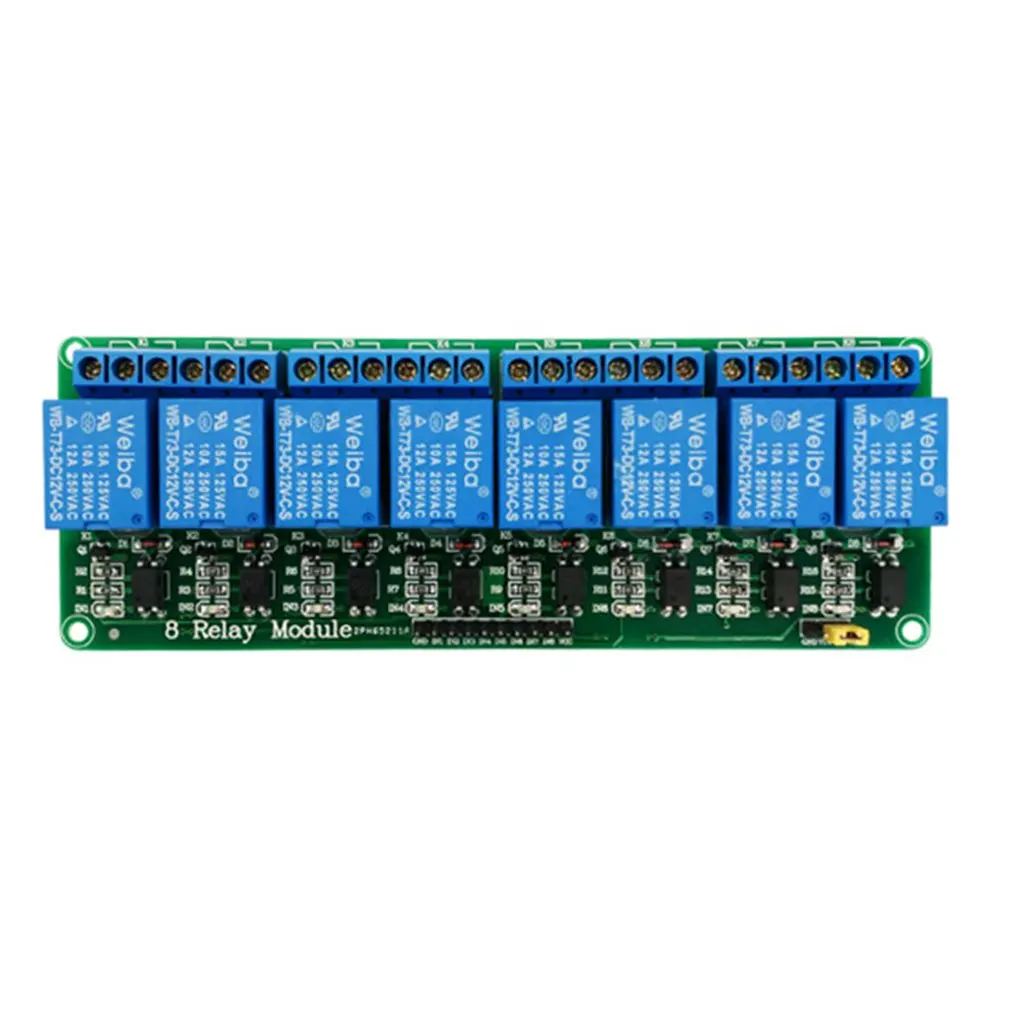 8 Way 5V 12V Relay Module Low Level Trigger Relay Control MCU Extension Development Board With optocoupler