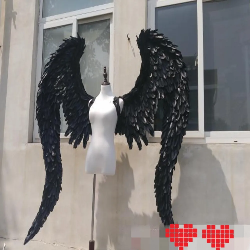 

Новинка, черный дьявол, крылья ангела на заказ, косплей, реквизит для демонстрации съемки, украшение для сцены, модные аксессуары