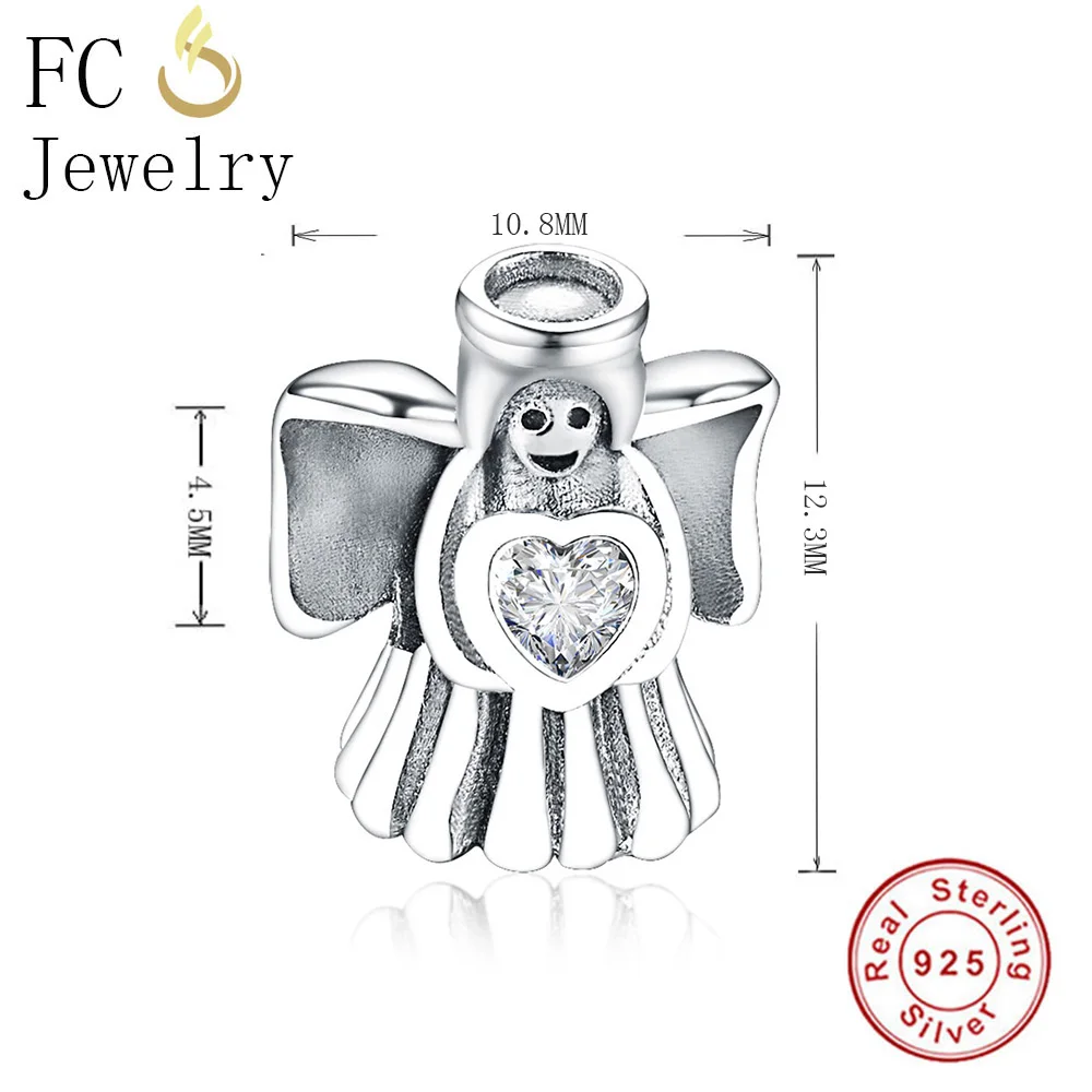 FC ювелирное изделие оригинальный бренд шарм браслет серебро ангельские крылья