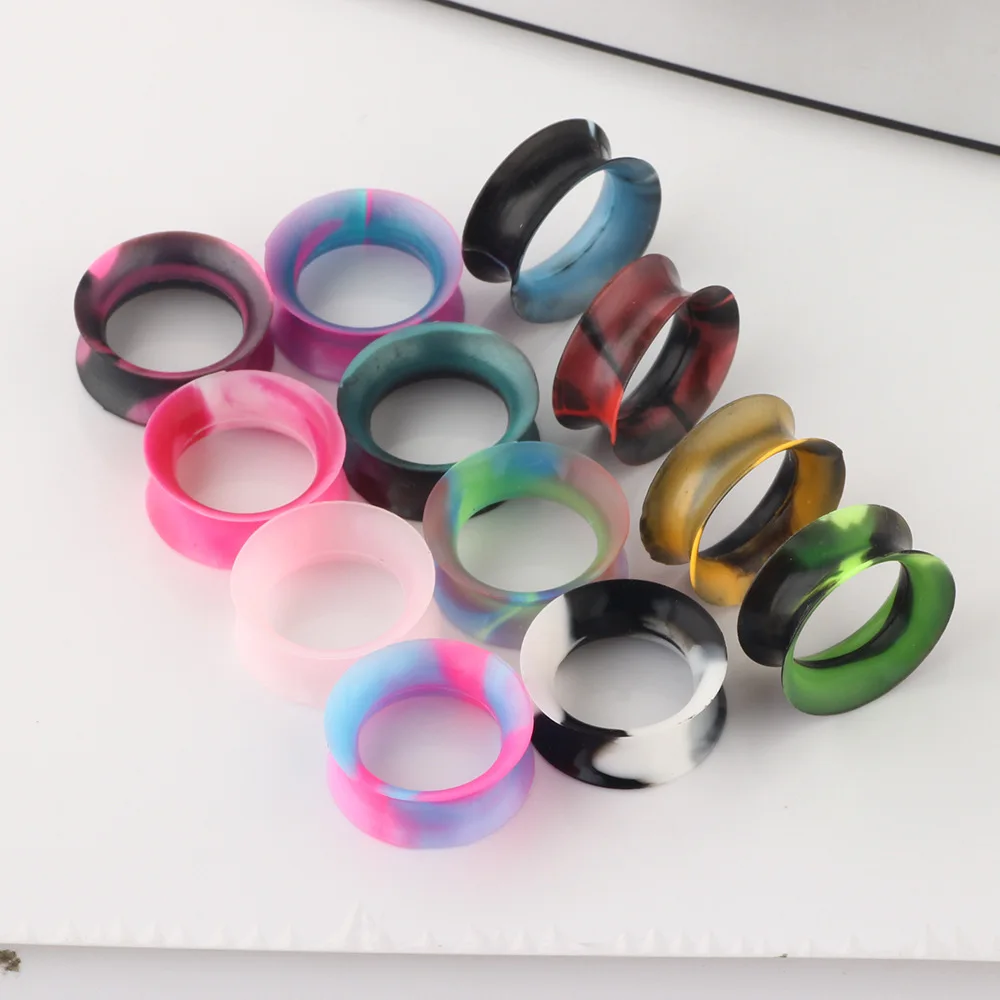 24pcs/lot Body Piercing Jewelry Soft Silicone Tunnels Ear Gauges Plugs Stretchers Expander 6mm/8mm/10mm/12mm/14mm/16mm piercing jewelry,ear piercing jewelry,body piercing jewelry,body jewelry
