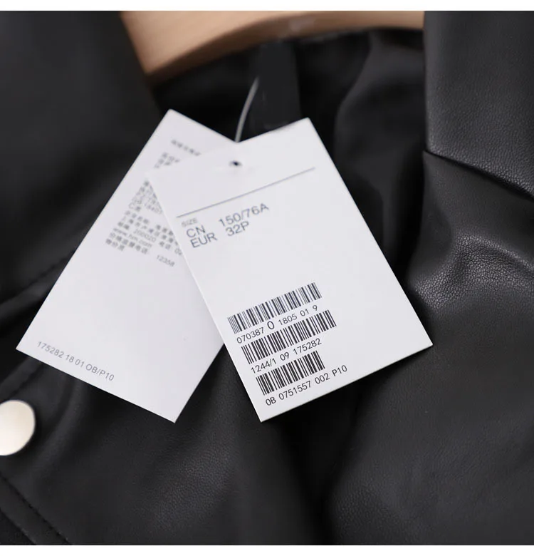 Id56 Comfortable Soft Autumn Trend Locomotive Slim Fit Jacket Short PU Leather Coat Women's