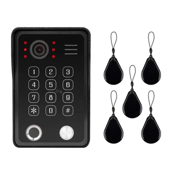 

Video Intercom Doorbell with AHD 1080p Camera for Apartment Outdoor Multiple Unlock Fingerprint Password IC Card