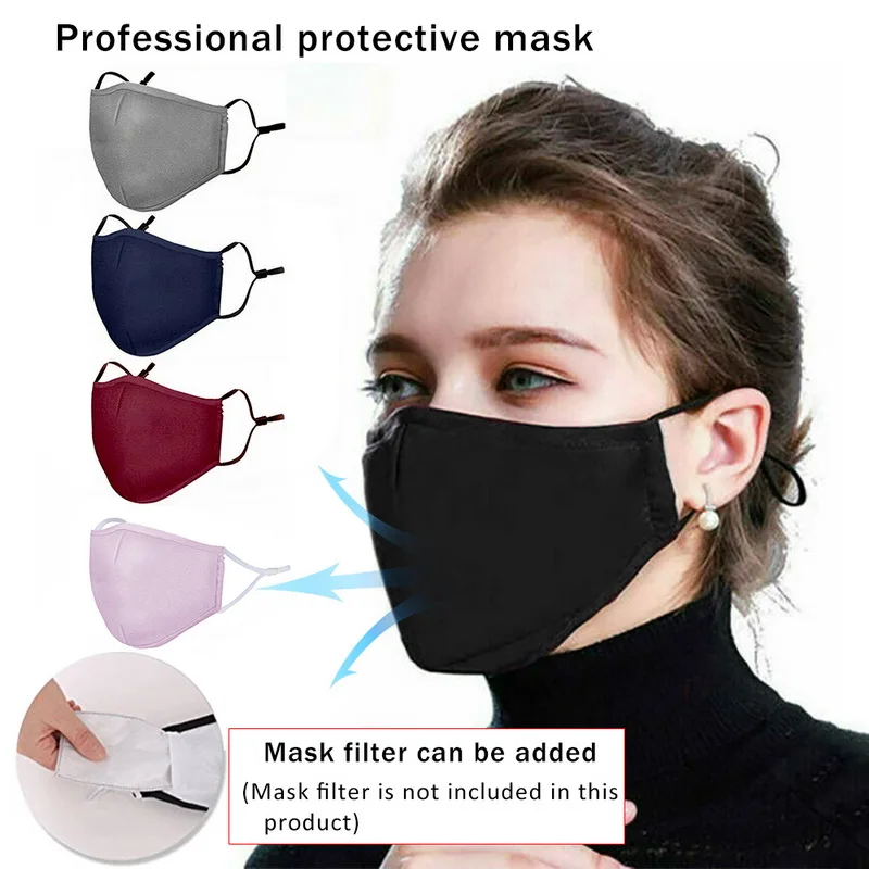 

PM2.5 Fashion Solid Luminous Mouth Mask Anti Dust Mask Filter Windproof Mouth-muffle Mouth Proof Flu Face Masks Care Reusable