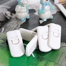 10 шт./упак. защиты детей прямоугольный замок дверной замок для безопасности скольжения по изготовлению оконных замков двери фиксаторы уход за кожей лица маска безопасный защиты