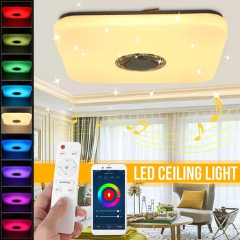 

36W Modern LED Ceiling Lights Wifi bluetooth Smart Phone APP Remote Control Light Music RGB Dimmable Bedroom Ceiling Lamp