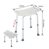 Shower Chair Bathroom Non Slip Shower Stools Bath Chair Height Adjustable Elderly Tub Bath Stools Shower Chair Chair Stools 4