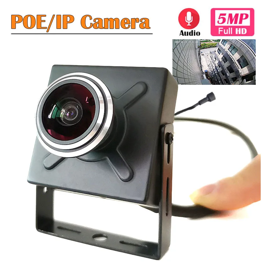IP-камера POE 5 Мп/4 МП/3 Мп/2 МП широкоугольный объектив рыбий глаз Onvif P2P сетевая Xmeye |